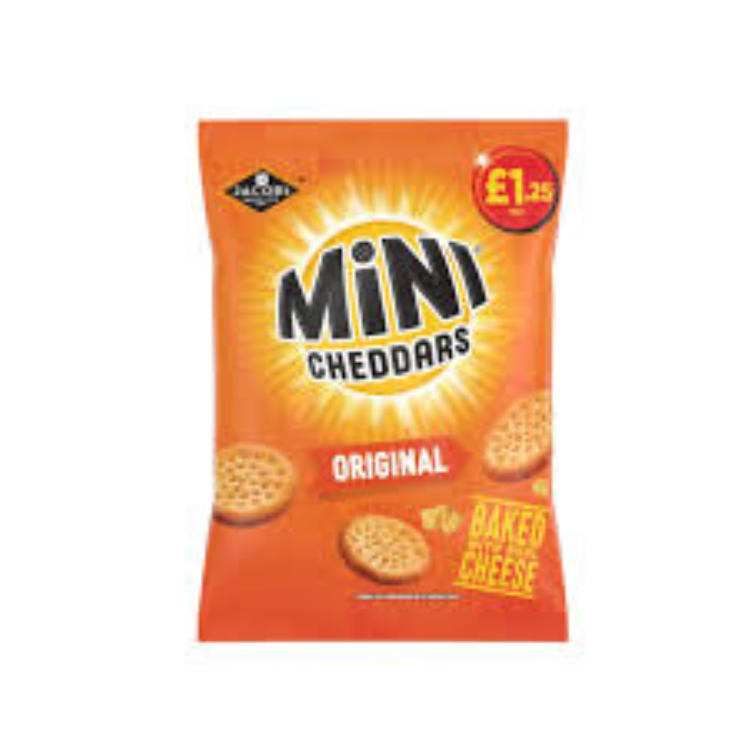 JACOBS MINI CHEDDARS ORIGINAL 90G